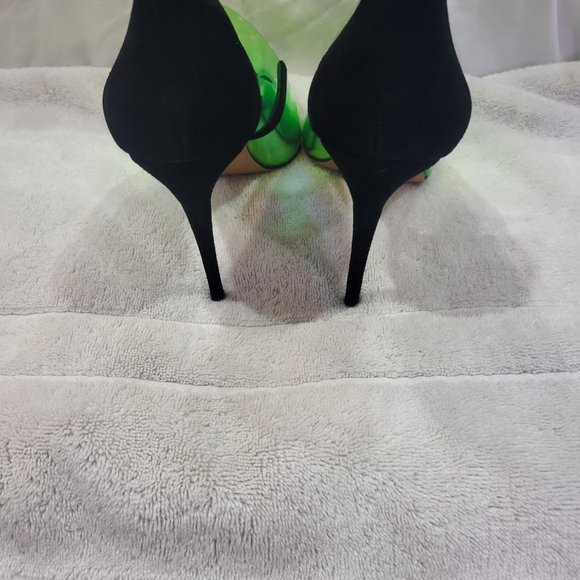 DKNY Green Irridescent Clear Heels - Picture 5 of 7